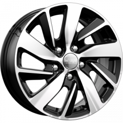 КиК КС 741 Fluence 6,5*16 PCD 5*114,3 ET 47 DIA 66,1 алмаз чёрный